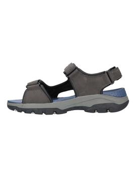 Sandalias Skechers Tresmen Garo Gris Hombre