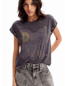 Camiseta Desigual Berlin Negro Mujer