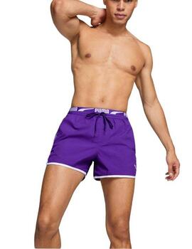 Bañador Puma Swim Track Short Violeta Hombre