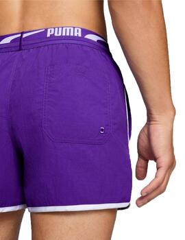 Bañador Puma Swim Track Short Violeta Hombre