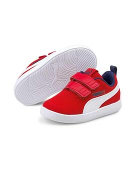 Zapatillas Puma Courtflex v2 Mesh V Inf Rojo