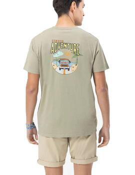 Camiseta elPulpo Estampado Camper Verde Hombre