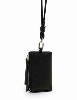 Monedero Desigual H Logo 24 Emma Mini Negro Mujer