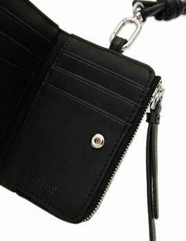 Monedero Desigual H Logo 24 Emma Mini Negro Mujer