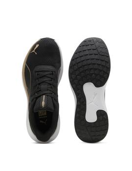 Zapatillas Puma Reflect Lite Negro/Dorado Mujer