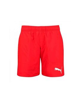 Bañador Puma Swim Medium Lenght Rojo Niño