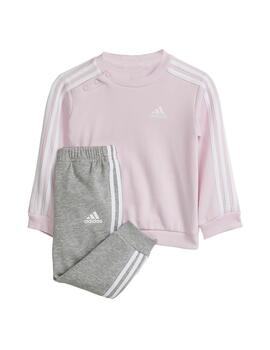 Chandal Adidas I 3S Jog Rosa/Gris Niña