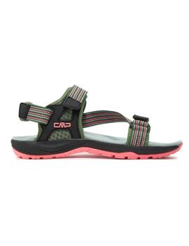 Sandalias CMP Khalis WMN Verde/Coral Mujer