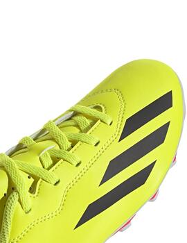 Botas Adidas X Crazyfast Club FxG J Amarillo Fluo