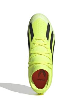 Botas Adidas X Crazyfast League MG J Amarillo Fluo