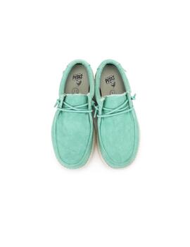 Zapatillas Walk In Pitas Wallabi Canvas Verde JR