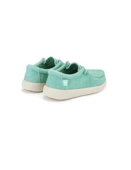 Zapatillas Walk In Pitas Wallabi Canvas Verde JR