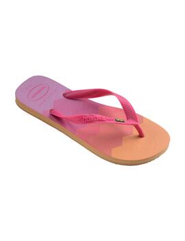 Chanclas Havaianas Brasil Fresh Peach Multic Mujer