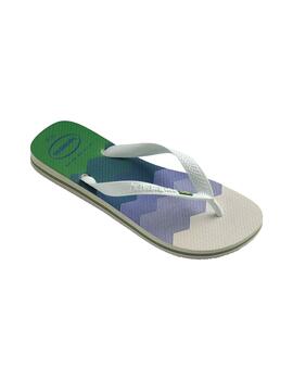 Chanclas Havaianas Brasil Fresh Blanco/Mtc Hombre