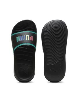 Chanclas Puma Popcat 20 Ready JR Negro/Multicolor