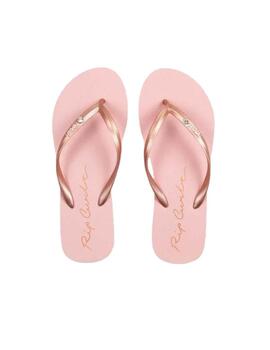 Chanclas Rip Curl Script Wave Rosa Mujer