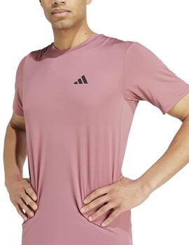 Camiseta Adidas TR-ES Stretch T Rosa Hombre