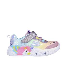 Zapatillas Skechers S-Lights Unicorn Mult Niña