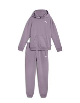 Chandal Puma Loungewear Suit FL Morado Niña