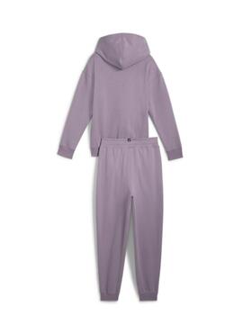 Chandal Puma Loungewear Suit FL Morado Niña