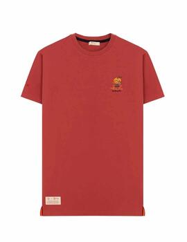 Camiseta elPulpo Est. Pech Naranjito Rojo D Hombre