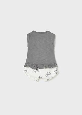 Conjunto Mayoral Mariposas Gris Para Bebe