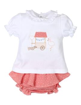 Conjunto Popys  Coral Para Bebè