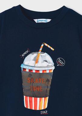 Camiseta Mayoral M/C Lenticular Marino Para Niño