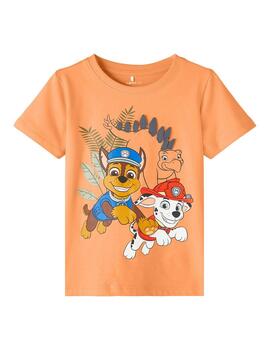 Camiseta Name it Patrulla Canina Naranja