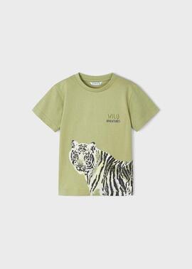 Camiseta Mayoral M/C Wild Kiwi Para Niño