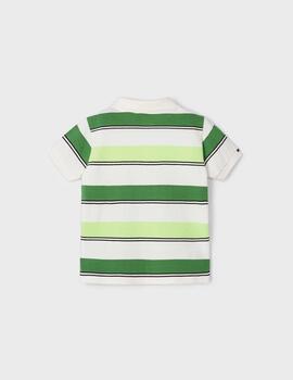 Polo Mayoral Rayas Verde Para Niño