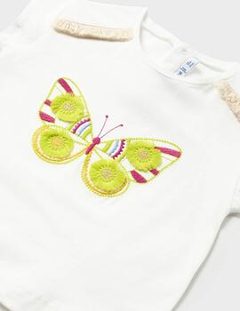 Camiseta Mayoral m/c Mariposa Para Bebè