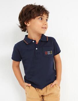 Polo Mayoral M/C Prints Marino Para Chico