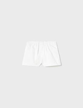 Pantalon Mayoral Corto Saten Blanco Para Bebè