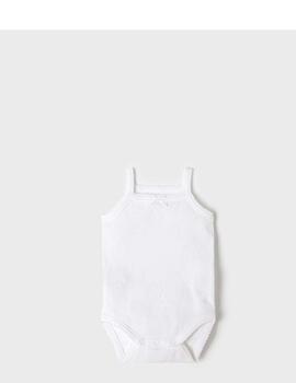 Body Mayoral Basico De Tirantes Blanco Para Bebe