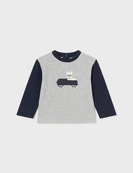 Sudadera Mayoral Coche Gris Para Niña