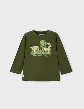 Camiseta Mayoral Bosque  Verde Para Niño