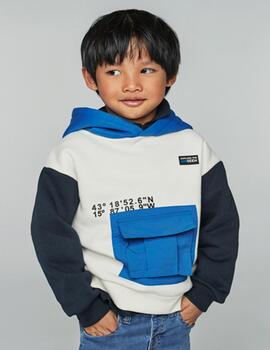 Sudadera Mayoral Capucha Tricolor Para Niño