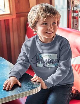 Sudadera Mayoral Letras Azul Para Niño