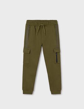 Pantalón Mayoral Cargo Algodón Verde Niño