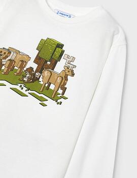 Camiseta Mayoral Bosque Crudo Para Niño