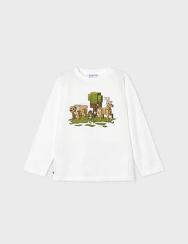 Camiseta Mayoral Bosque Crudo Para Niño