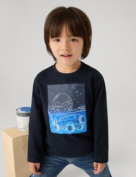 Camiseta Mayoral Espacio Marino Para Niño