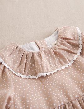 Vestido Dadadti Estrellas Rosa Para Bebé