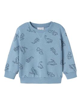 Sudadera Name it Dino Celeste Para Niño