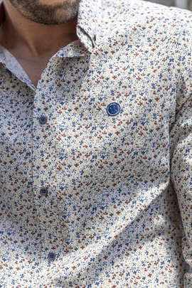 Camisa estampado flores Liberty "Urban Button"