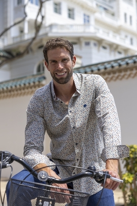 Camisa estampado flores Liberty "Urban Button"