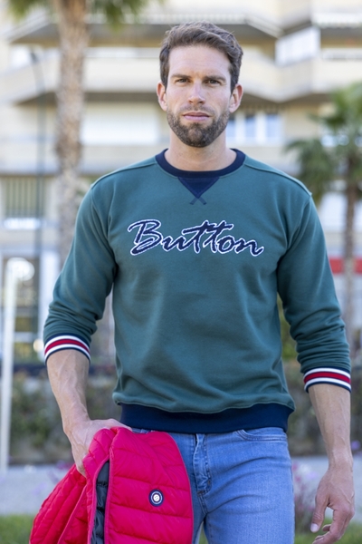 Gallery urban button moda priego de cordoba sudadera hombre tricolor talla smlxlxxlxxxl 1