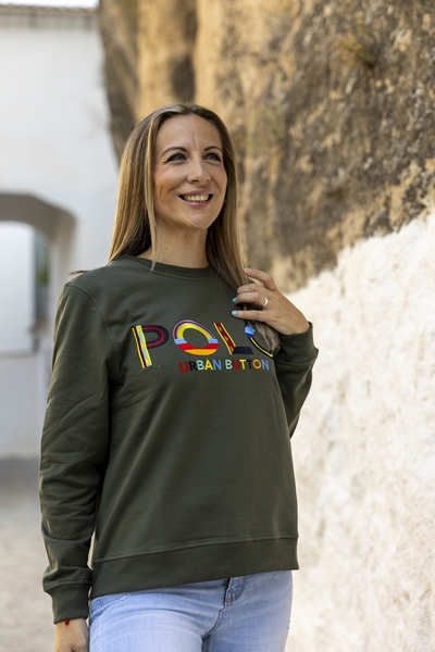 Gallery urban button moda priego de cordoba sudadera de mujer etnico verde talla smlxlxxlxxxl 1