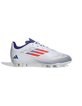 Botas Fútbol Adidas F50 Club FxG J Bco/Azul Niño